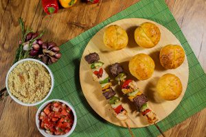 receita espetinho misto churrasco aperitivo
