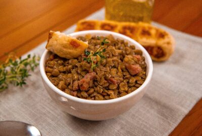 Receita de Lentilha com linguiça | Churrascast