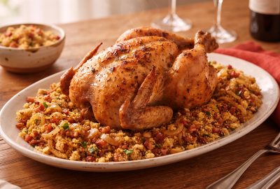 Frango assado no forno: passo a passo para um almoço de domingo perfeito